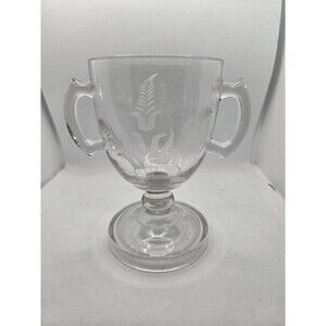 Sugar Pedastal Etched Bowl Vintage Perfect